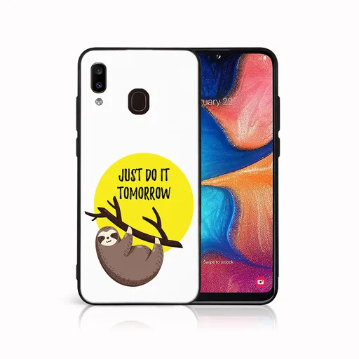 MY ART Ochranný obal pre Samsung Galaxy A20e SLOTH (188)