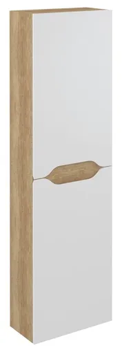 SAPHO - WAVE skrinka vysoká 40x140x20cm, ľavá/pravá, biela/dub Alabama WA250-3022
