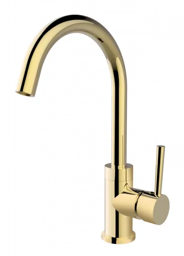 BESCO - Vysoká stojanová umývadlová batéria ILLUSION I Zlatá BABUIIZL