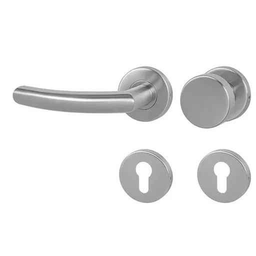 Kľučka Naturel Nero brúsený nerez kľučka/madlo WK zámok NERORBNKLKOLWB