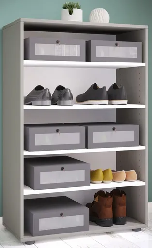 VCM Botník Lona XL 5dílný, šedý