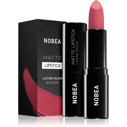 NOBEA Day-to-Day Matte Lipstick matný rúž odtieň Wild rose #M18 3 g