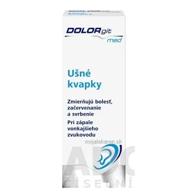 DOLORgit med Ušné kvapky fľaša s kvapkadlom 10 ml