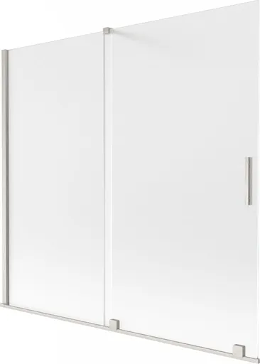 MEXEN/S - Velar dvojkrídlová posuvná vaňová zástena 170 x 150, dekor, nikel kartáčovaný 896-170-000-31-97