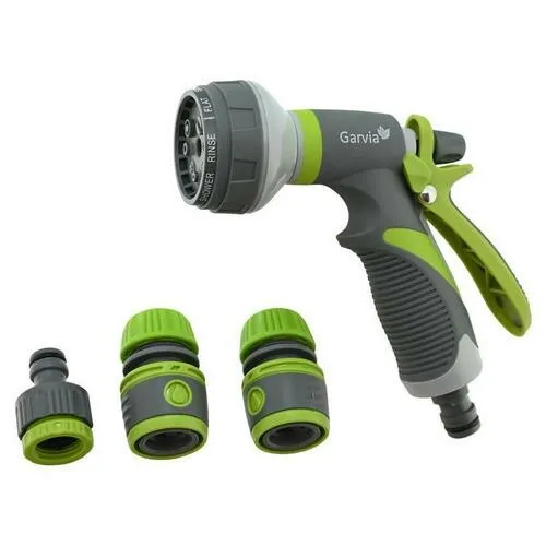 Garvia Pistole zavlažovací kruhová 8 funkcií spríslušenstvom, sada 4 ks