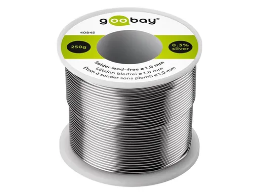 Cín 1.0mm 250g 99,3%Sn 0,7%Cu GOOBAY 40845