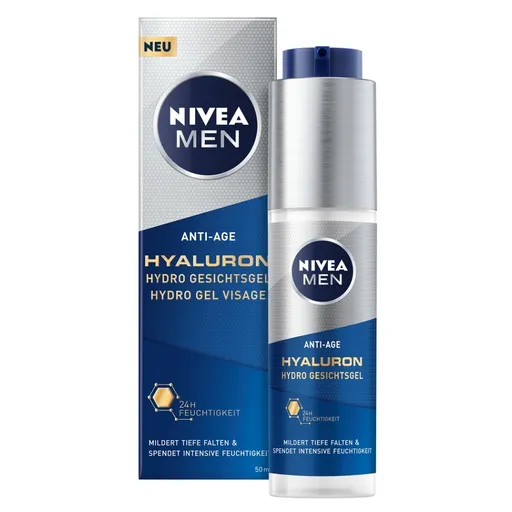 NIVEA Men Hyaluron Pleťový gél pre mužov Hydro 50 ml