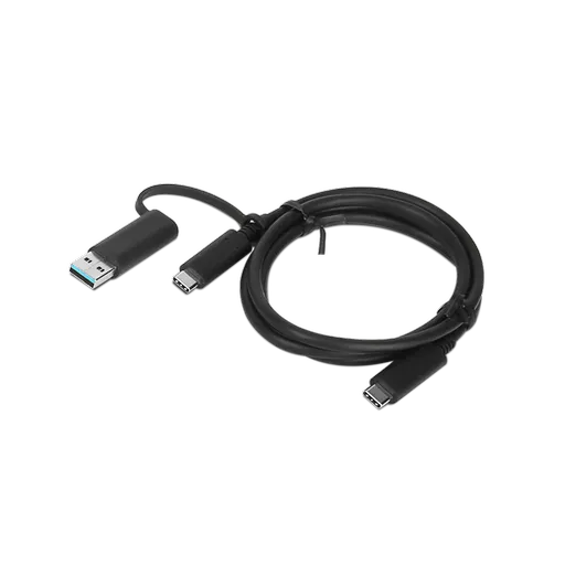Lenovo kábel USB-C/USB-A+USB-C Hybrid 1m
