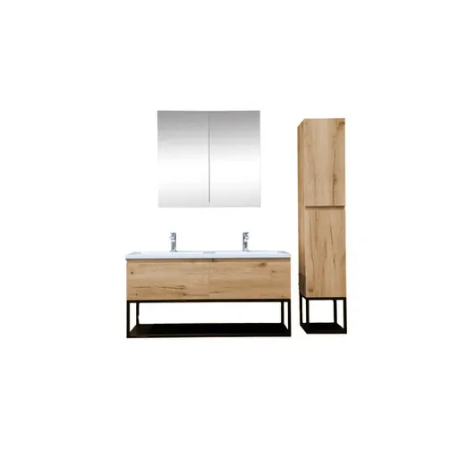 Kúpeľňová skrinka s umývadlom SAT B-Way dub mat KSETBWAY14