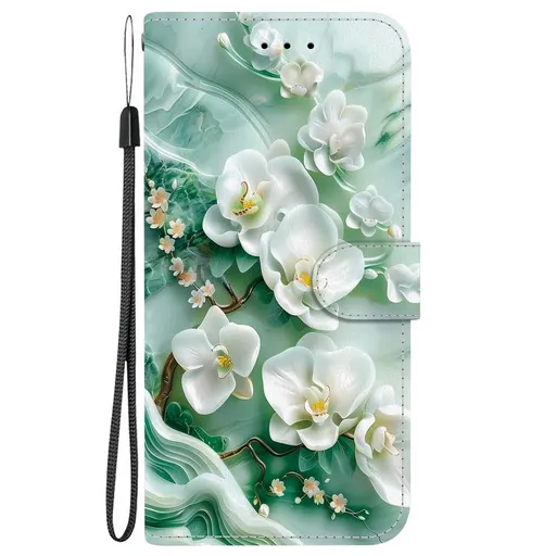 ART Peňaženkový kryt pre Infinix Hot 50 5G JADE FLOWERS