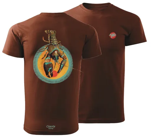 Giants fishing tričko pánské rak hnedé - xl
