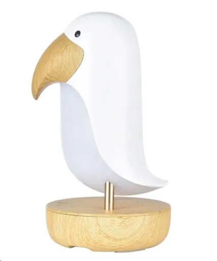 Rabbit & Friends Lampička vtáčik s reproduktorom | Biela