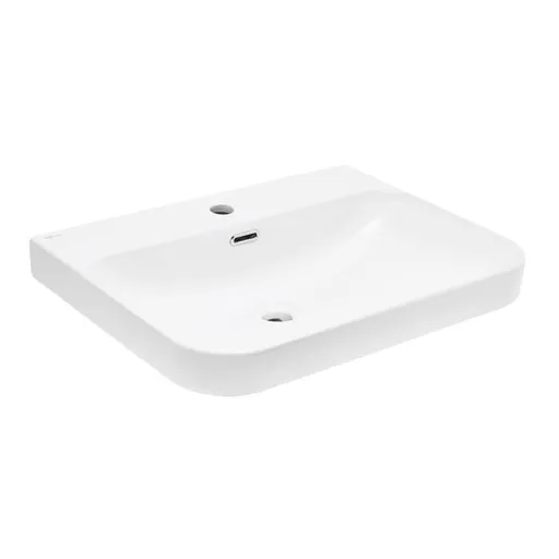 Nábytkové umývadlo SAT Fusion 60,5x46 cm otvor pre batériu uprostred SATFUS6046