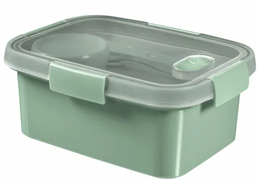 CURVER Dóza SMART TO GO ECO 1,2l s príborom, mištičkou a táckou | zelená