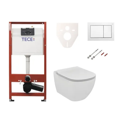 Cenovo zvýhodnený závesný WC set TECE do ľahkých stien / predstenová montáž + WC Ideal Standard Tesi SIKOTSF0