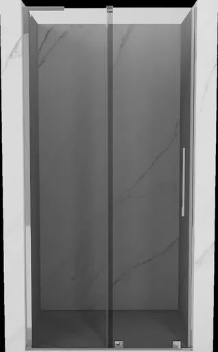MEXEN/S - Velar L posuvné sprchové dvere 110, grafit, chróm 871-110-003-41-01