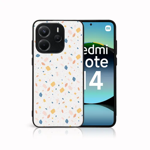 MY ART Ochranný kryt pre Xiaomi Redmi Note 14 ORANGE TERRAZZO (165)