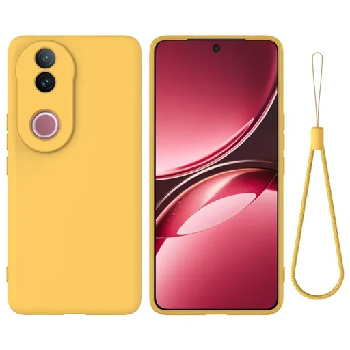 RUBBER Ochranný obal pre Vivo V50 5G žltý