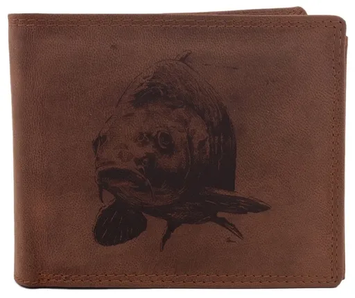 Mercucio peňaženka svetlohnedá vzor 47 kapor hlava