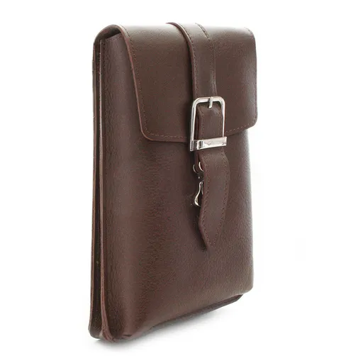 Hnedé pánske kožené púzdro na mobil 611-3401A-40