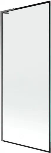 MEXEN/S - Next L vaňová zástena FIX 80 x 150, čierna vzor, grafit kartáčovaná 895-080-000-03-70-66