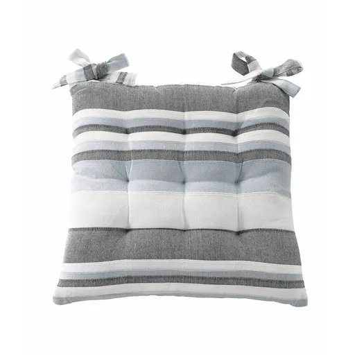 Pruhované sedáky na stoličku, 2 ks.