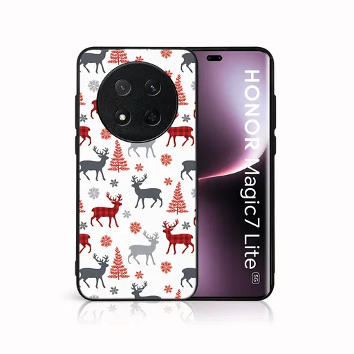 MY ART Kryt s vianočným dizajnom Honor Magic7 Lite 5G DEER (068)