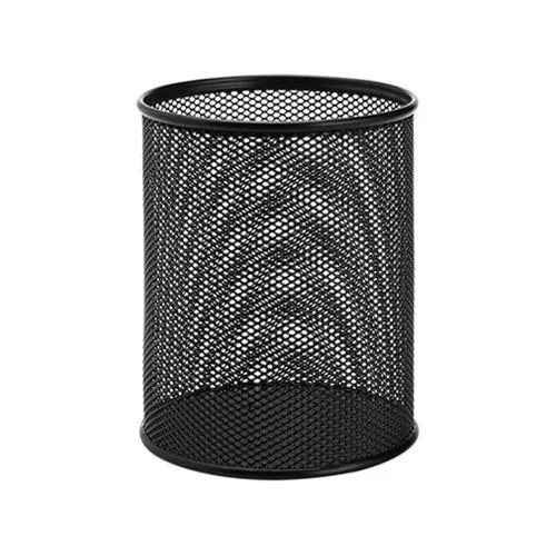 Drôtený kalíšok na ceruzky čierny