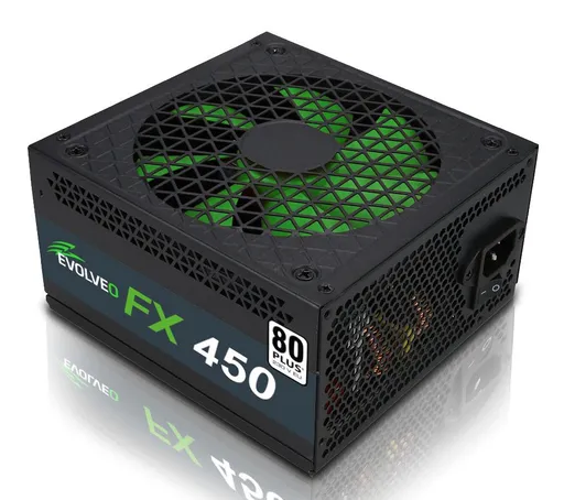 EVOLVEO FX 450, zdroj 450W ATX, 14cm, tichý, 80+, bulk, záruka 3 roky