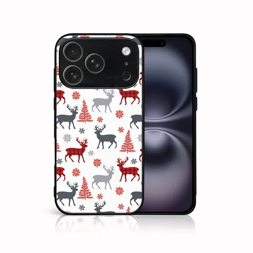 MY ART Kryt s vianočným dizajnom Apple iPhone 17 Pro DEER (068)