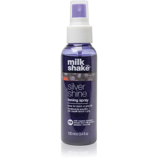 milk_shake® Silver Shine Toning Spray tónovací sprej pre blond a šedivé vlasy 100 ml