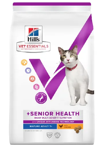 HILLS VE Feline Multi Benefit Senior healt Chicken granule pre mačky 1,5kg