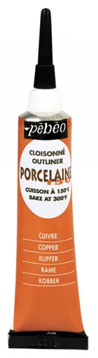 PÉBÉO PORCELAINE - Kontúry na porcelán (009 - copper, 20 ml)