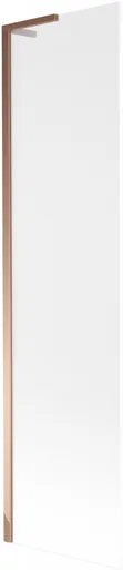 MEXEN/S - Next L vaňová zástena FIX 80 x 150, dekor, ružové zlato 895-080-000-03-30-60