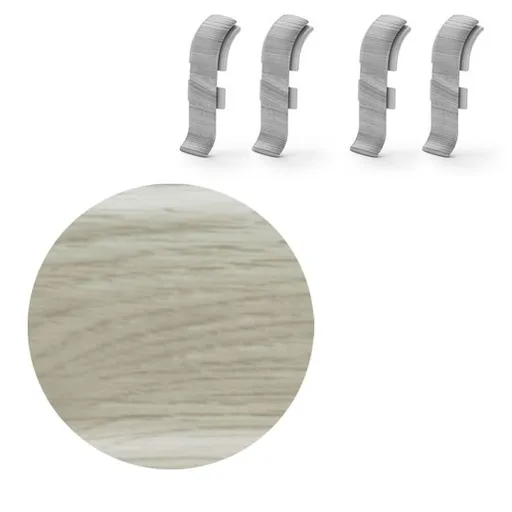 Spojka k soklu Naturel dub Sparta , PVC dĺžka 0,5 cm, výška hrany 56 mm, NATNGTFE1