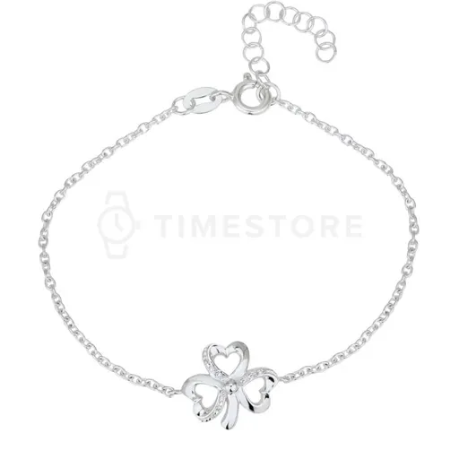 Strieborný náramok s trojlístkom TS-BR-0050