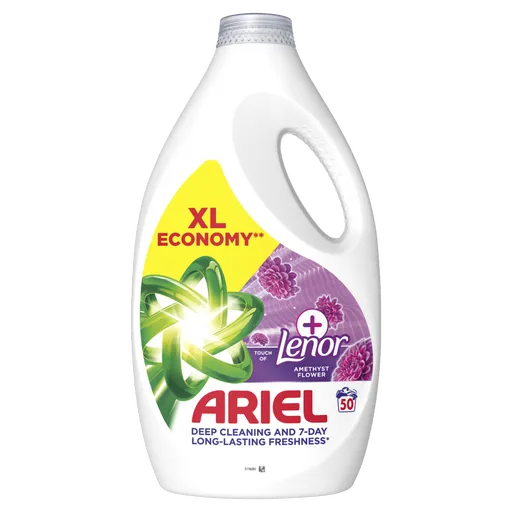 ARIEL Plus Amethyst tekutý prací gél 50 pranie 2,25 l