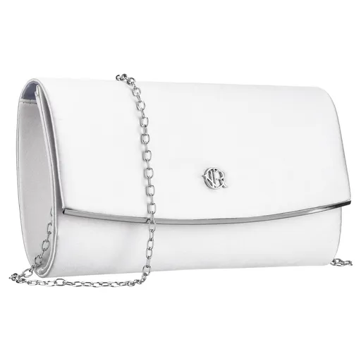 Dámska strieborná listová kabelka na retiazke ROVICKY