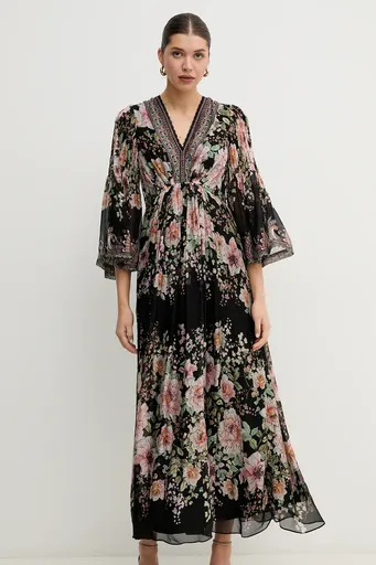 Šaty s prímesou hodvábu Hale BOB Alanna