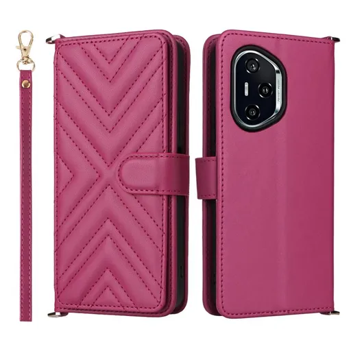 PRESTIGE Peňaženkové puzdro pre Honor 400 5G tmavoružové