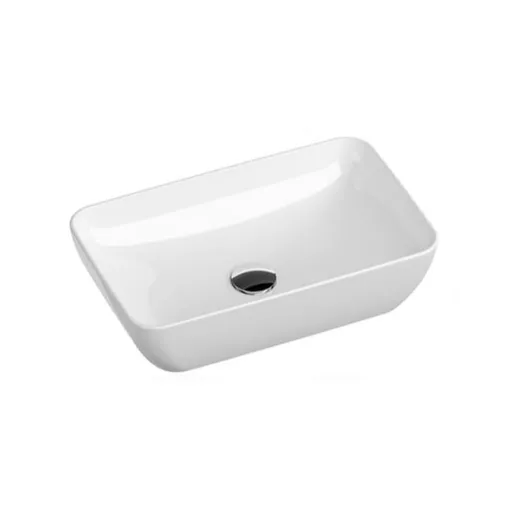 Ravak Uni umývadlo na dosku 50x31 cm bez prepadu UNISLIMR500