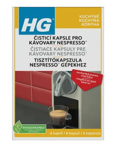 HG 678 - Čistiace kapsule pre kávovary Nespresso 6x3 g
