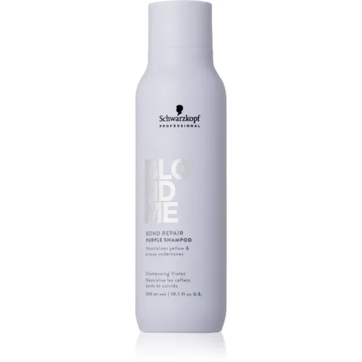 Schwarzkopf Professional Blondme Bond Repair Purple Shampoo fialový šampón pre blond vlasy 300 ml