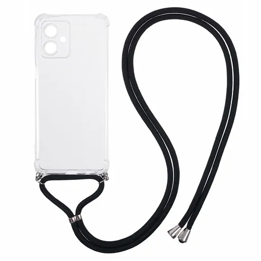 TRANSPARENT ROPE Kryt so šnúrkou Motorola Moto G54 5G / G54 Power Edition 5G priehľadný