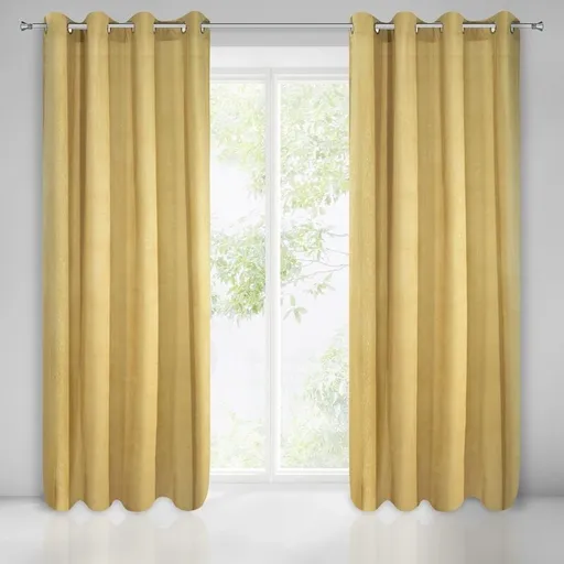 ArtFir Zatemňovací záves CLARISA K | horčicová 140 x 270 cm