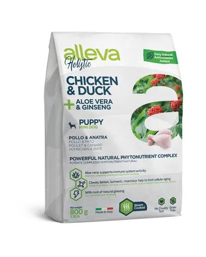 Alleva HOLISTIC dog puppy & junior mini chicken 0,8kg