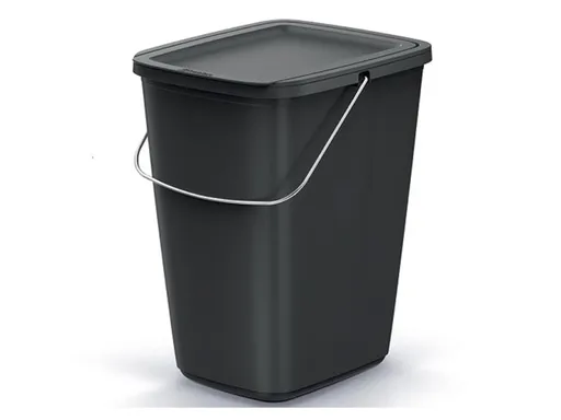 Kôš odpadkový COMPACTA Q FLAP BASIC čierný 9l