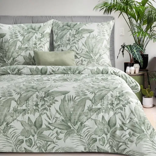 ArtFir Obliečky na jednolôžko SPRING 48 | mätová/biela 140 x 200 cm