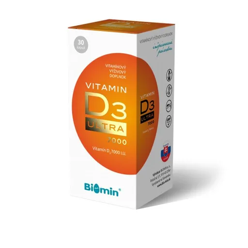 Biomín Vitamín D3 Ultra+ 7000 I.U. 30 kapsúl