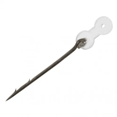 Delphin nástrahový osteň stinger so silikónovým krúžkom čierny 12 ks - 7 mm